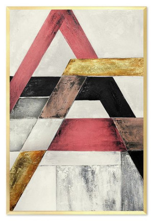 Obraz olejny ręcznie malowany 63x93cm Różowe marzenie