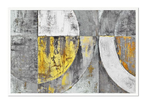 Obraz olejny ręcznie malowany 63x93cm Szara ćwierć