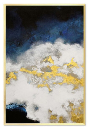 Obraz olejny ręcznie malowany 63x93cm Granat morza