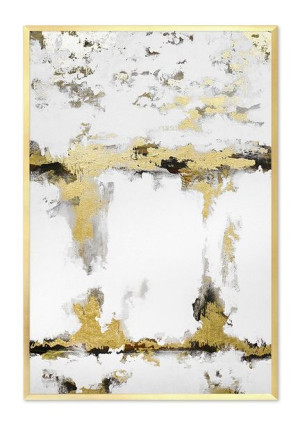 Obraz olejny ręcznie malowany 63x93cm Złote owady