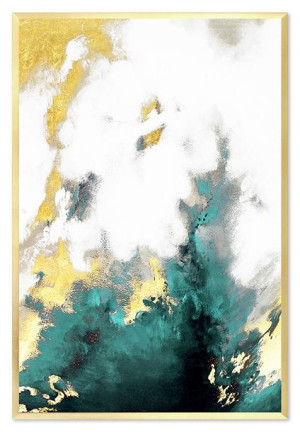 Obraz olejny ręcznie malowany 63x93cm Tajemnicze rośliny