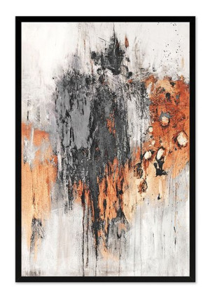 Obraz olejny ręcznie malowany 63x93cm Postać w kapeluszu