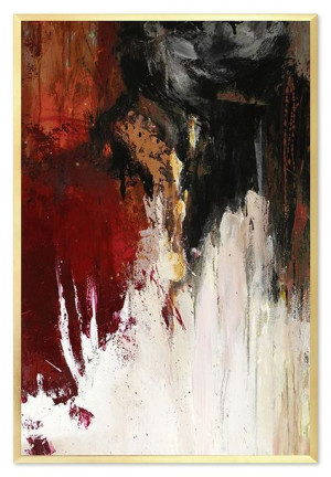 Obraz olejny ręcznie malowany 63x93cm Trzy barwy