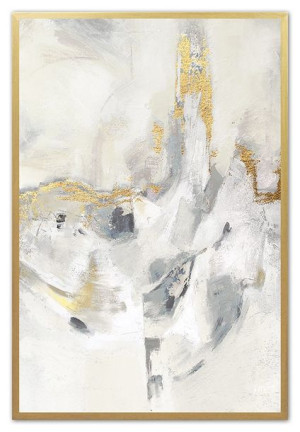 Obraz olejny ręcznie malowany 63x93cm Marmurowe fale