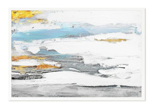 Obraz olejny ręcznie malowany 63x93cm Zachmurzone niebo