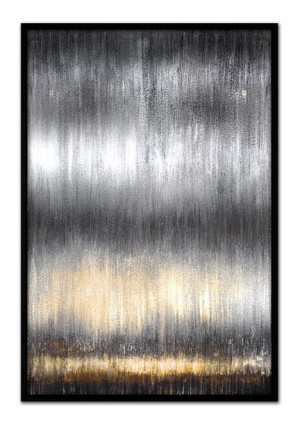 Obraz olejny ręcznie malowany 63x93cm Deszcz życia