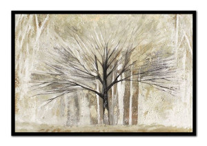 Obraz olejny ręcznie malowany 63x93cm Czarne drzewo