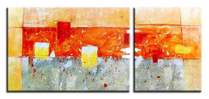 Obraz olejny ręcznie malowany 50x70cm + 40x50cm Szczęście dyptyk