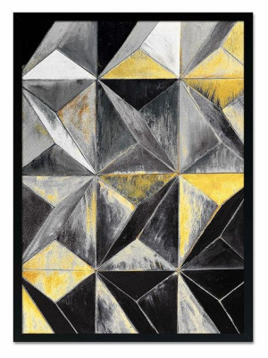 Obraz olejny ręcznie malowany 53x73cm Metalowa kompozycja