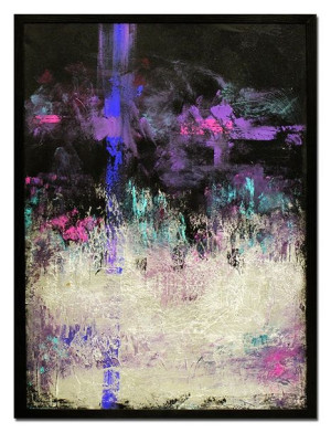 Obraz olejny ręcznie malowany 53x73cm Analiza szczęścia