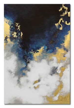 Obraz olejny ręcznie malowany 60x90cm Złota piana II