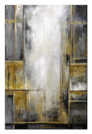 Obraz olejny ręcznie malowany 60x90cm Kontrola życia
