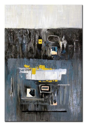 Obraz olejny ręcznie malowany 60x90cm Piętra umysłu