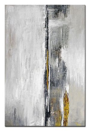 Obraz olejny ręcznie malowany 60x90cm Szare wybrzeże