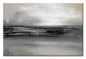 Obraz olejny ręcznie malowany 60x90cm Czarne wybrzeże