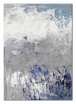 Obraz olejny ręcznie malowany 60x90cm Mroźny dym