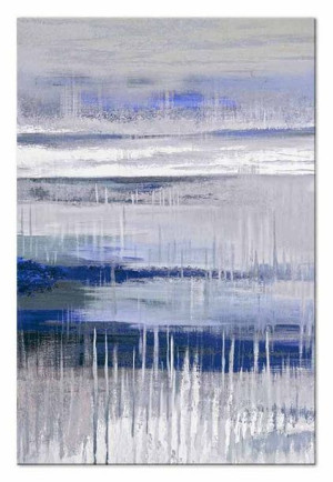 Obraz olejny ręcznie malowany 60x90cm Zimowa zatoka