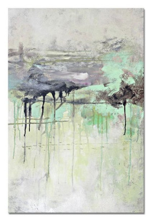 Obraz olejny ręcznie malowany 60x90cm Szara tęsknota