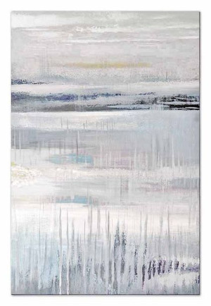 Obraz olejny ręcznie malowany 60x90cm Mroźny poranek
