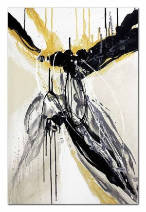 Obraz olejny ręcznie malowany 60x90cm Nieład