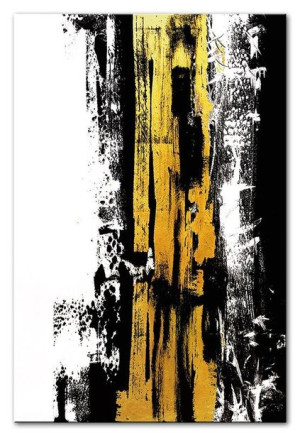 Obraz olejny ręcznie malowany 60x90cm Żółte odbicie