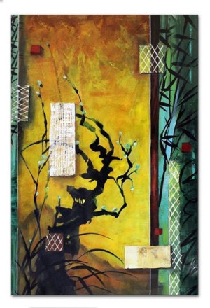 Obraz olejny ręcznie malowany 60x90cm Pęknięcie