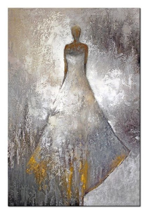 Obraz olejny ręcznie malowany 60x90cm Magiczna suknia