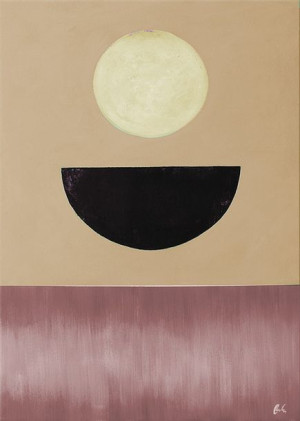 Obraz olejny ręcznie malowany 50x70cm Żółta gwiazda