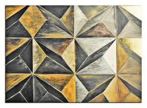 Obraz olejny ręcznie malowany 50x70 cm Metal i rdza