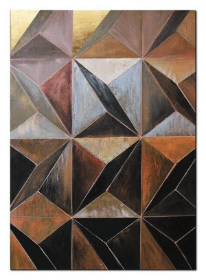 Obraz olejny ręcznie malowany 50x70cm Drewniana kompozycja
