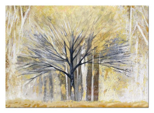 Obraz olejny ręcznie malowany 50x70cm Czarne drzewo