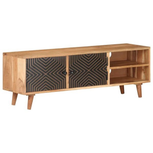 Szafka pod TV, 115x30x39 cm, lite drewno akacjowe