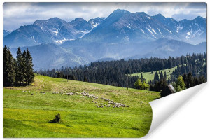 Fototapeta KRAJOBRAZ 3D do Salonu Górski Widok Natura 360cm x 240cm