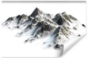 Fototapeta 3D Abstrakcyjny KRAJOBRAZ Zima w Górach 270cm x 180cm