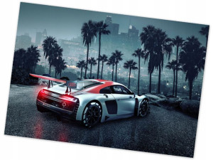 Fototapeta Audi R8 Na Tle Los Angeles Sportowe Auto 368x254cm