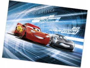 Fototapeta Disney Auta Cars Zygzak Mcqueen Wyścig 254x184cm