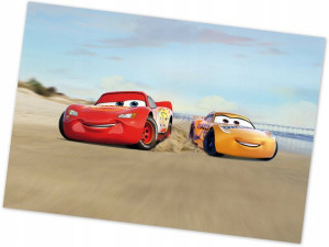 Fototapeta Disney Auta Cars Zygzak Mcqueen Wyścig Na Plaży 368x254cm