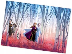 Fototapeta Disney Kraina Lodu Frozen Elza Anna Zaczarowany Las 368x254cm