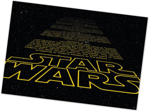 Fototapeta Star Wars Intro Gwiezdne Wojny Czołówka Napisy 368x254cm