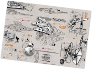 Fototapeta Star Wars Gwiezdne Wojny Plany Pojazdów Kosmicznych 368x254cm