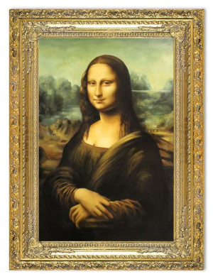 Obraz olejny ręcznie malowany na płótnie 80x110cm Leonardo da Vinci Mona Li