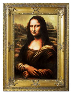 Obraz olejny ręcznie malowany na płótnie 87x117cm Leonardo da Vinci Mona Li