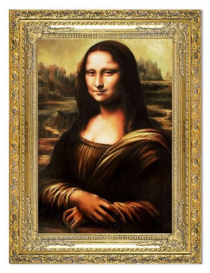 Obraz olejny ręcznie malowany na płótnie 80x110cm Leonardo da Vinci Mona Li
