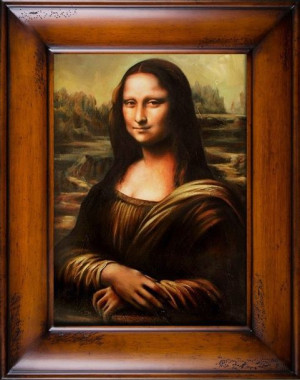 Obraz olejny ręcznie malowany na płótnie 76x96cm Leonardo da Vinci Mona Lis