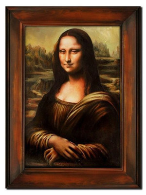 Obraz olejny ręcznie malowany na płótnie 86x116cm Leonardo da Vinci Mona Li