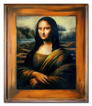 Obraz olejny ręcznie malowany na płótnie 66x76cm Leonardo da Vinci Mona Lis