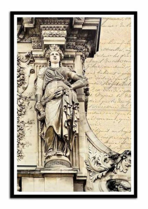 Obraz na płotnie rzeźba postać figura 63x93cm