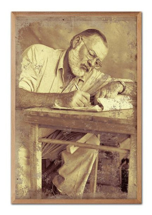 Obraz na płótnie pisarz portret 63x93cm