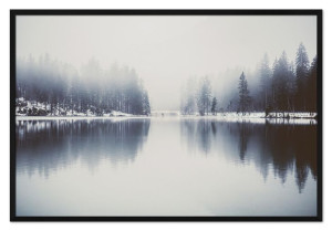 Obraz na płótnie czarno-biały minimalizm 63x93cm