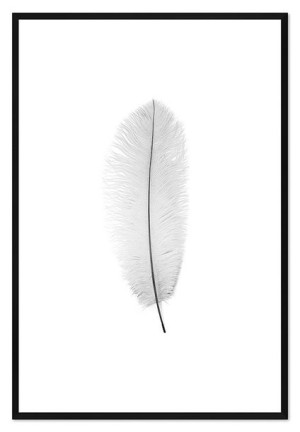 Obraz na płótnie czarno-biały minimalizm 63x93cm